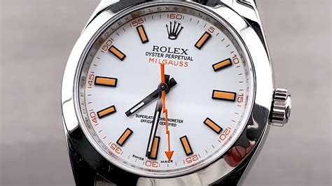 rolex milgauss good investment|rolex milgauss white dial review.